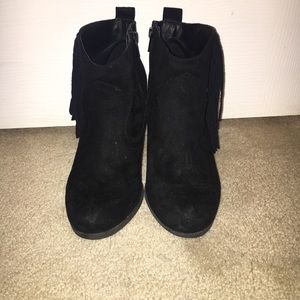 Steve Madden Fringe Booties